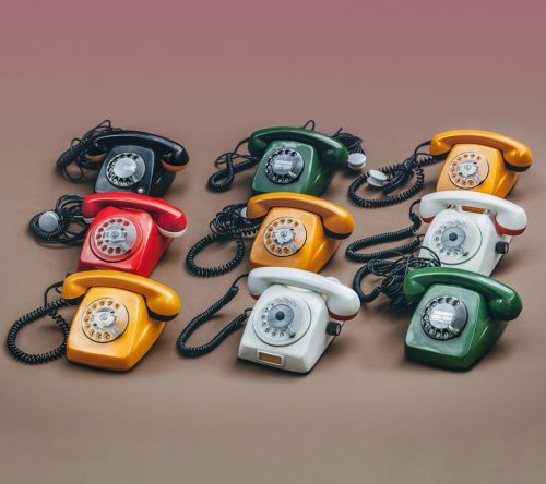 Colourful vintage communication